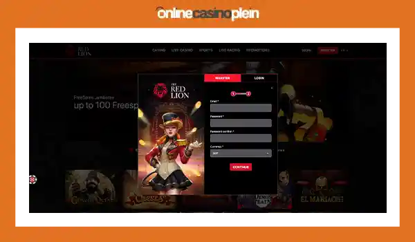 the red lion online casino