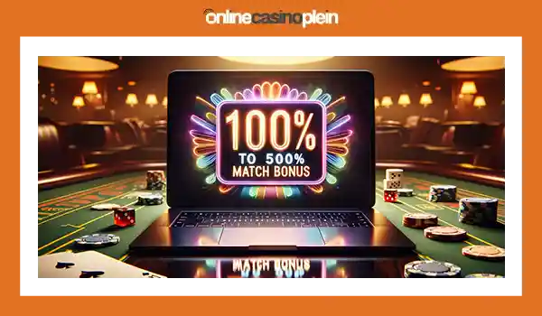 Online casino match bonus