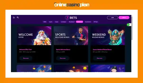 Review online casino 7bets 2024