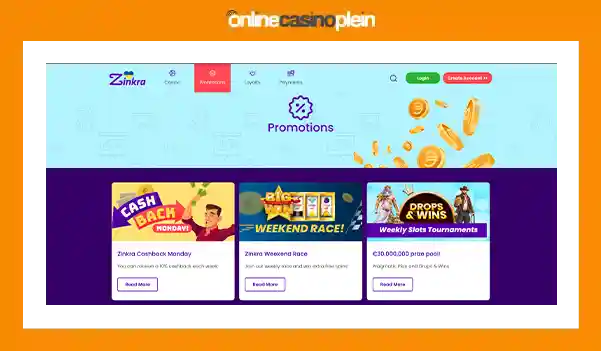 Online Casino Zinkra